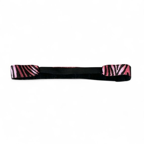 Pink and Black Zebra Print Headband - Picture 2 of 2